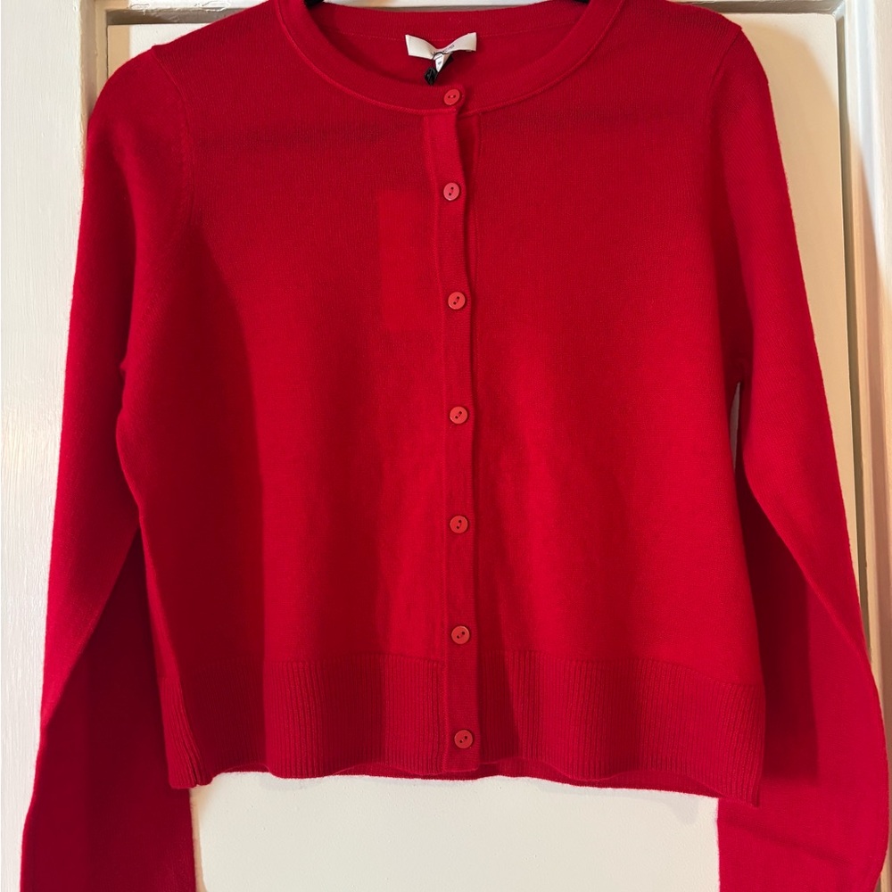Joe's Jeans Vibrant Red Cardigan